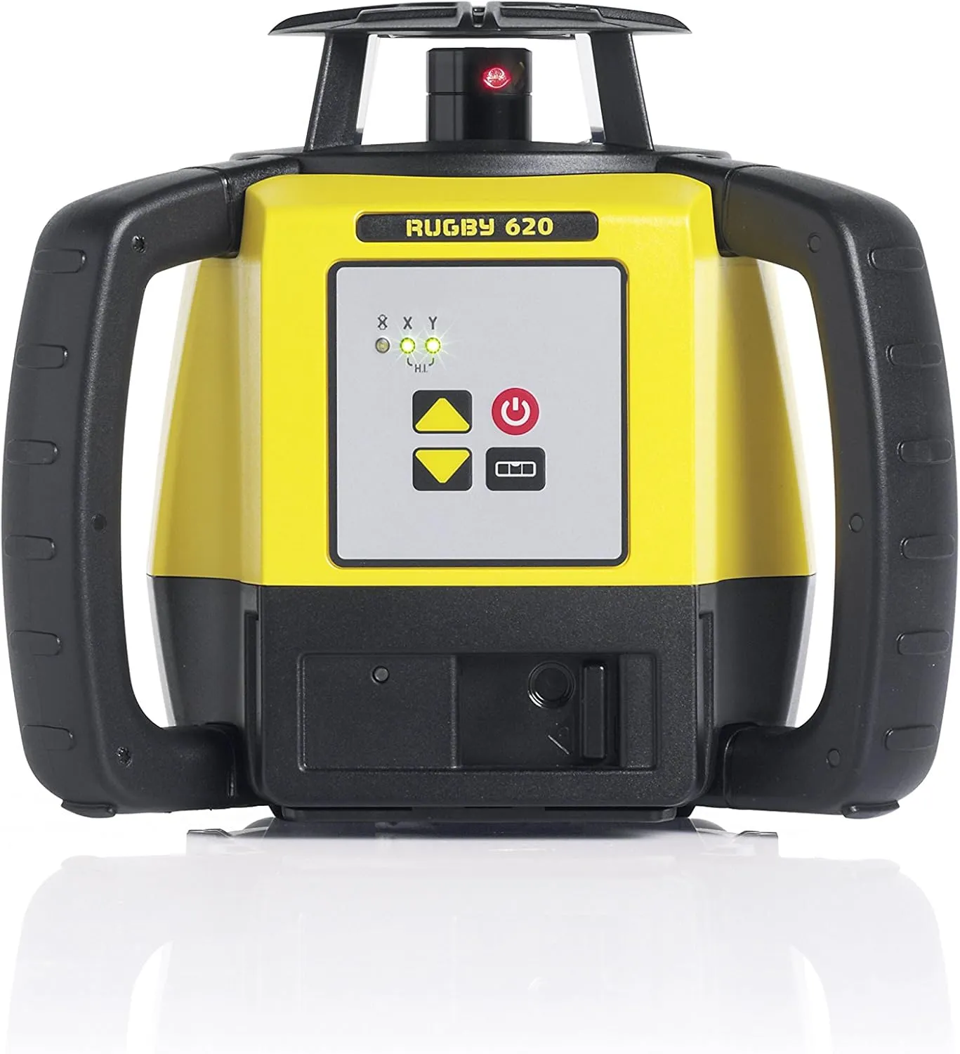 Leica R620,RE140, Alkaline Rugby 620 2600-Feet Self Leveling Horizontal and Manual Single Slope Rotary Laser Kit with Rod Eye 140 Receiver, Yellow