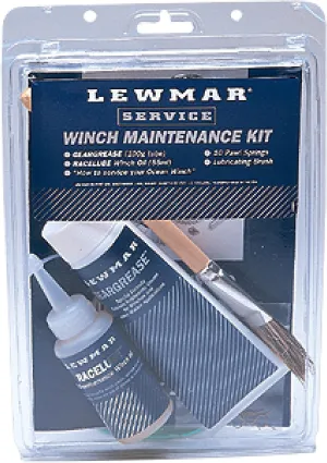 Lewmar Winch Maintenance Kit – for Basic Winch Maintenance for Your Sailboat, for Winch Sizes 6"- 48", Includes 10 Pawl Springs, Gear Grease (100 g), Race lube (55 ml), Lubrication Brush