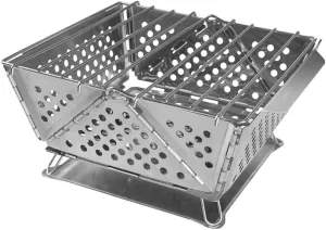 Light weight Outdoor BBQ Grills Space Saving Folding Barbecue Portables Stove Including Meshes Grate and Stainless Tray