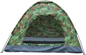Lightweight 3-4 Person Camping Tent, Waterproof Dome Shelter with UV Protection & Easy Setup, Portable for Hiking Backpacking - Camouflage Design