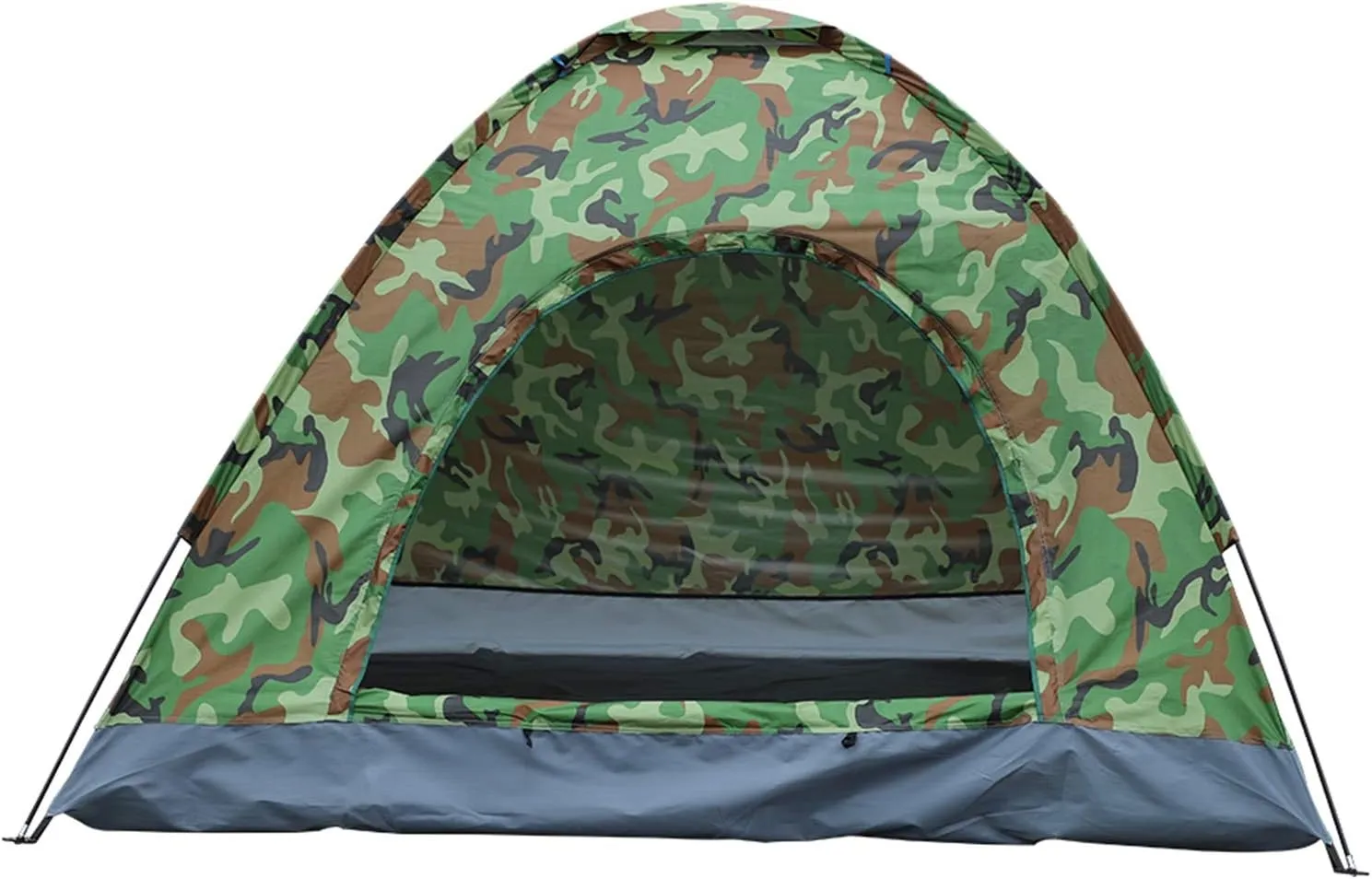 Lightweight 3-4 Person Camping Tent, Waterproof Dome Shelter with UV Protection & Easy Setup, Portable for Hiking Backpacking - Camouflage Design