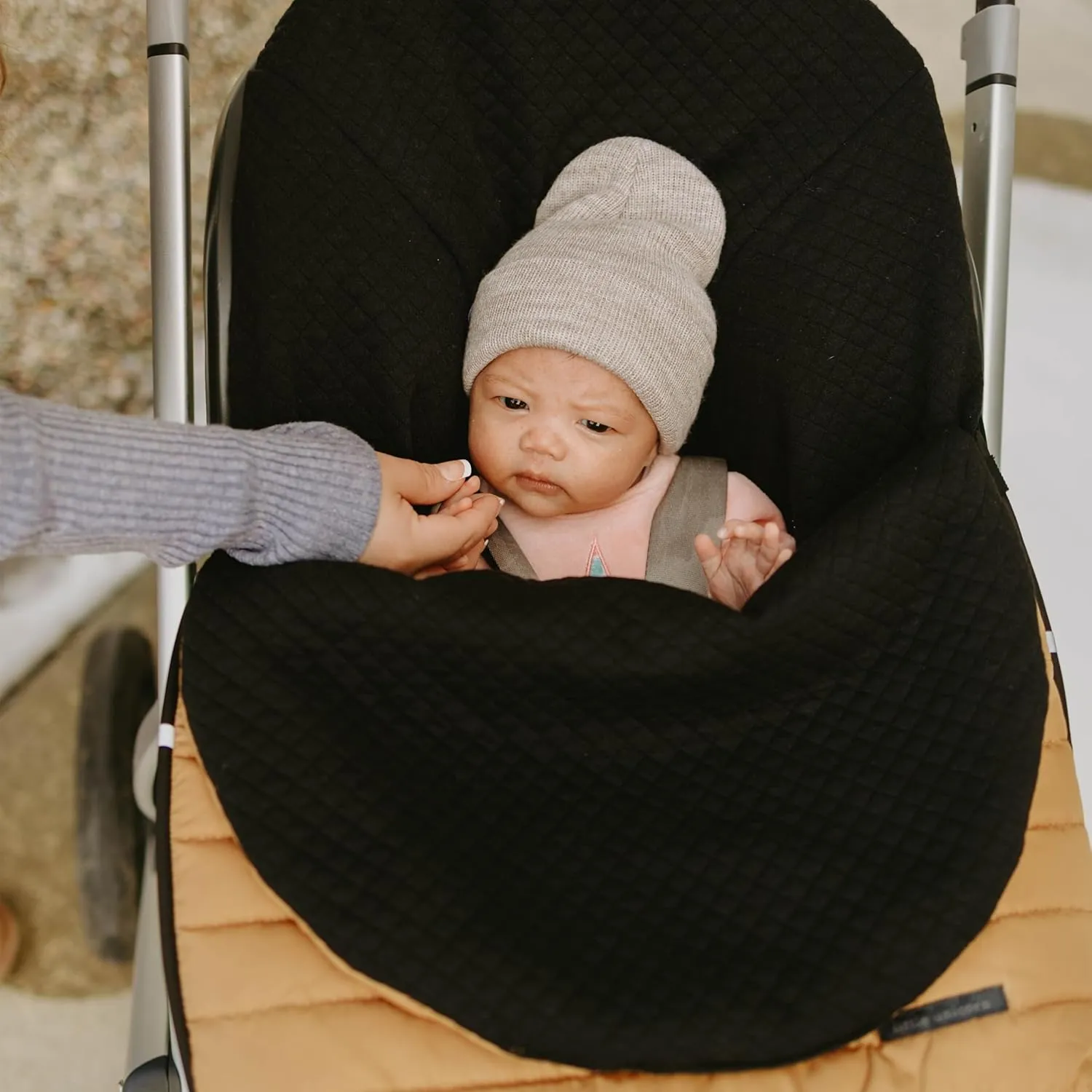 Little Unicorn Infant Car Seat Footmuff | Weather Resistant Bunting Bag | Universal Fit for Baby Car Seat & Travel System | Open Back Design | Non-Slip Backing | Easy Magnetic Closures | Machine Wash
