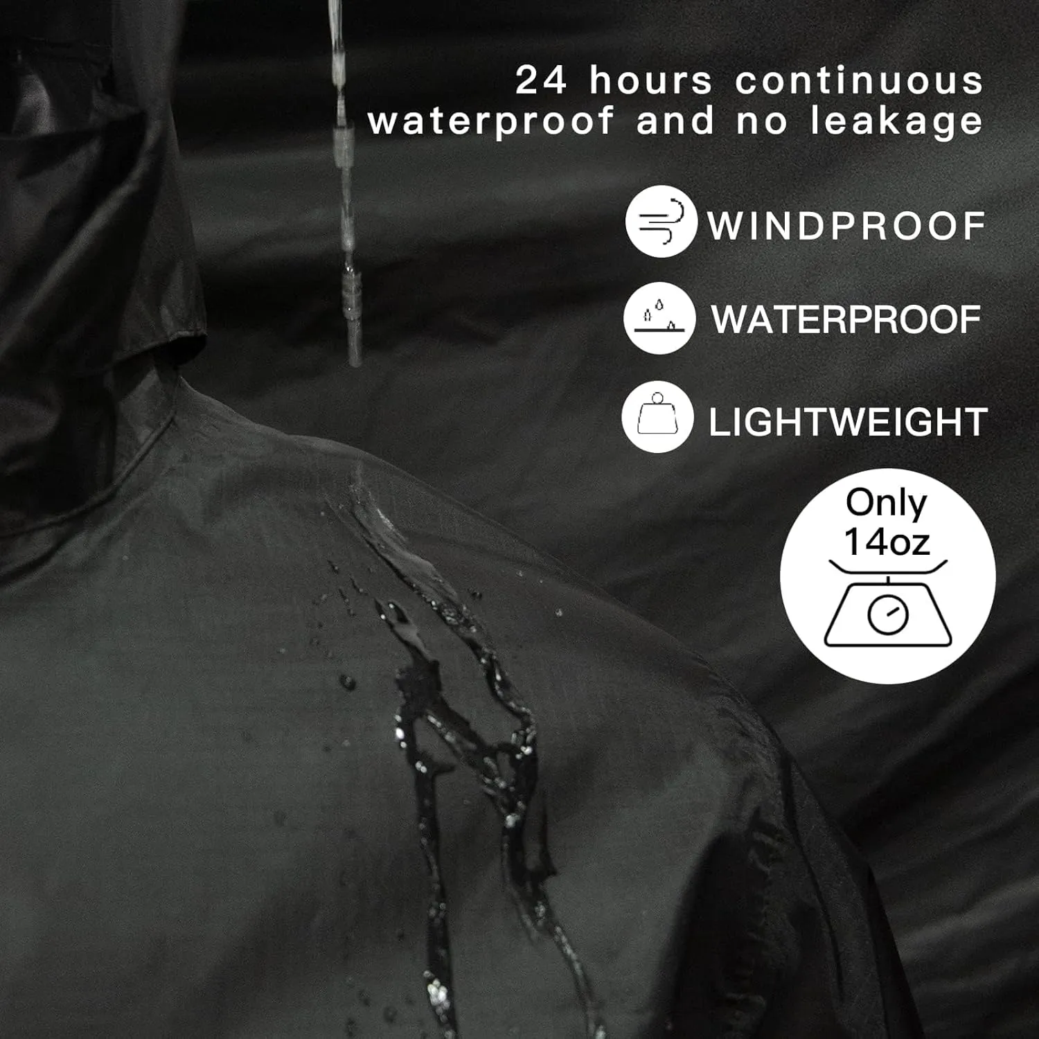 LOOGU Men's Rain Suit - Rain Gear for Men Waterproof, Lightweight Rain Coat, Breathable Mens Rain Jackets Hood and Pants