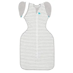 Love to Dream Swaddle UP Transition Bag, Patented Zip-Off Wings, Gently Help Baby Safely Transition from Being Swaddled to arms Free Before Rolling Over, Gray, Large, 19-24 lbs