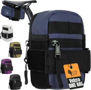 Lumiere & Co. Bike Seat Bag, Bicycle Saddle Bag, Cycling Seat Pack, Mountain Bike Saddle Bag, Road Bike Saddle Bag (Blue)
