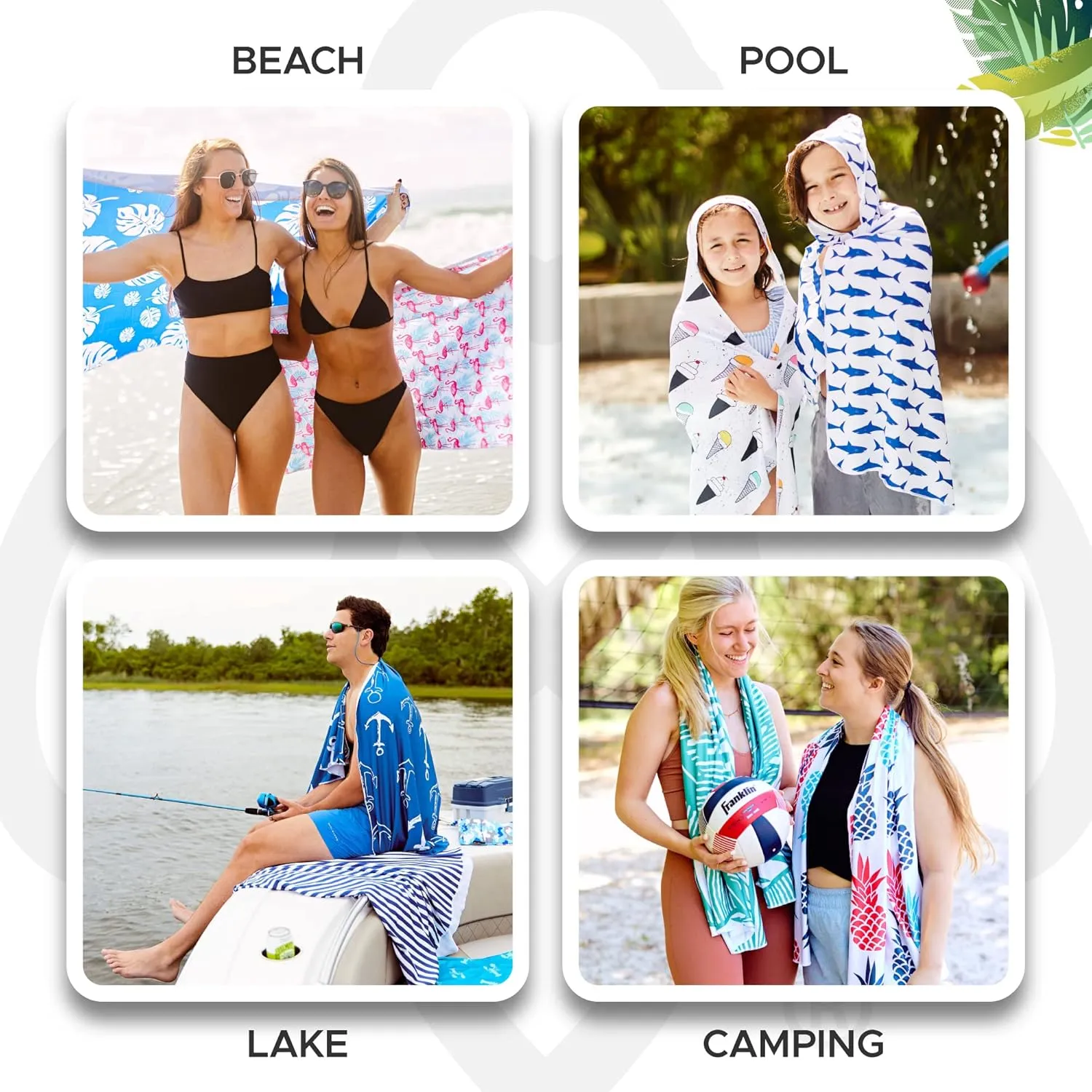 Luv Bug UPF Pool/Beach Towel, Sunscreen Towel, UV Protection, UPF 50 , Sand Free, Absorbent, & Quick Drying for Swimming, Beaches, Camping, & Travel (28.5" x 58.5", Stars and Stripes)