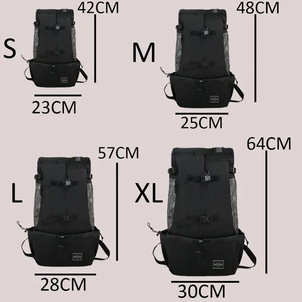 Luxora Dog Backpack Sack Carrier for Hiking and Travel