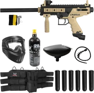 Maddog Tippmann Cronus Basic Titanium Paintball Gun Marker Starter Package