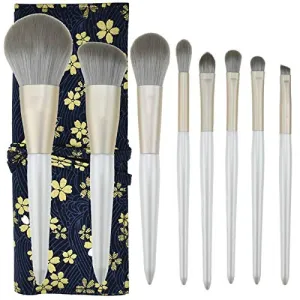 Makeup Brush Set, 8 Professional Premium Synthetic Cosmetic Brushes for Contour Blending Powder Highlight Concealers Eye Shadows Eyebrow Kit (Size : F)