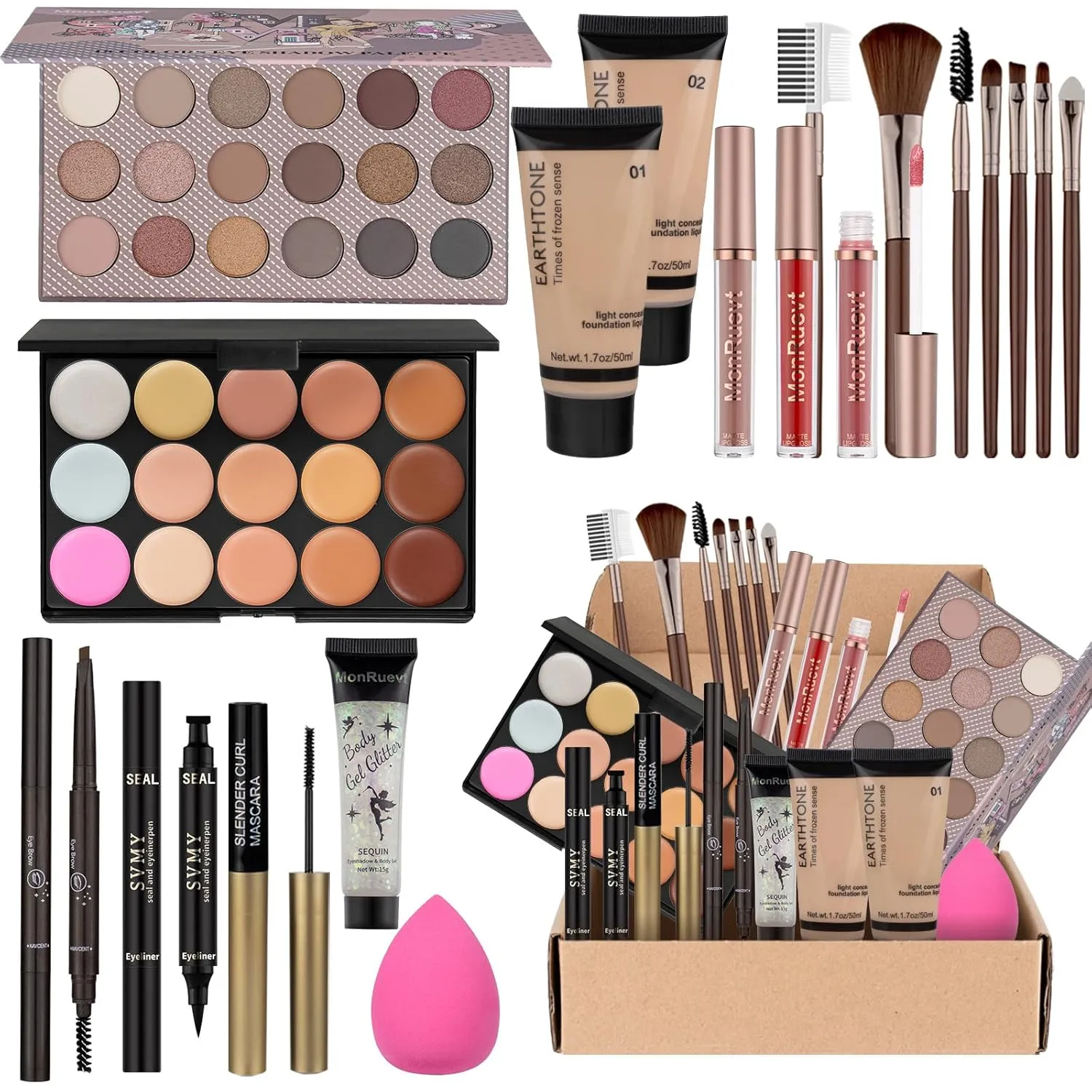 Makeup Kits for Teens Girls Women Makeup Set for Teenager Eyeshadow Primer Makeup Set Gift for Teens Women Full Kit Girls