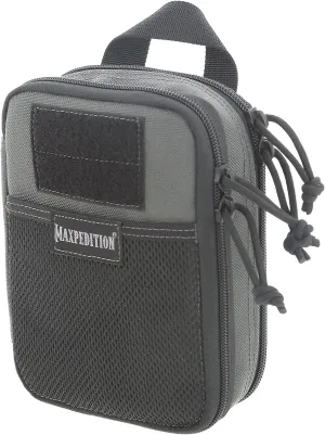 MAXPEDITION Double-Decker EDC Pocket Organizer (5” x 2.5” x 7”) EDC Pouch, Tactical Tool Pouch for Organization, MOLLE Accessories for Everyday Carry, 0247