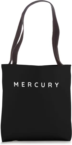 Mercury Costume. Classic Roman God Mercury Modern Font Tote Bag
