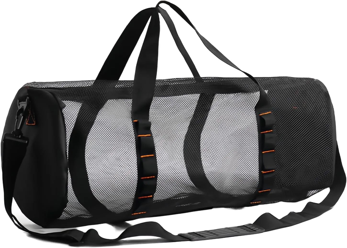 Mesh Duffle Bag for Scuba Dive or Snorkel, 22.8 x 10.6 x 10.6 Inches Portable Snorkeling Equipment Carry Bag with Adjustable Shoulder Strap