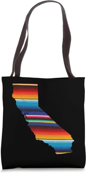 Mexican Sarape, California shirt, Latino Art,cali serape art Tote Bag