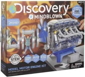 MindBlown DIY Model Engine Kit - Mechanic Four Cycle Internal Combustion Assembly Construction, Comes W/Valves, Cylinders, Hardware & Much More