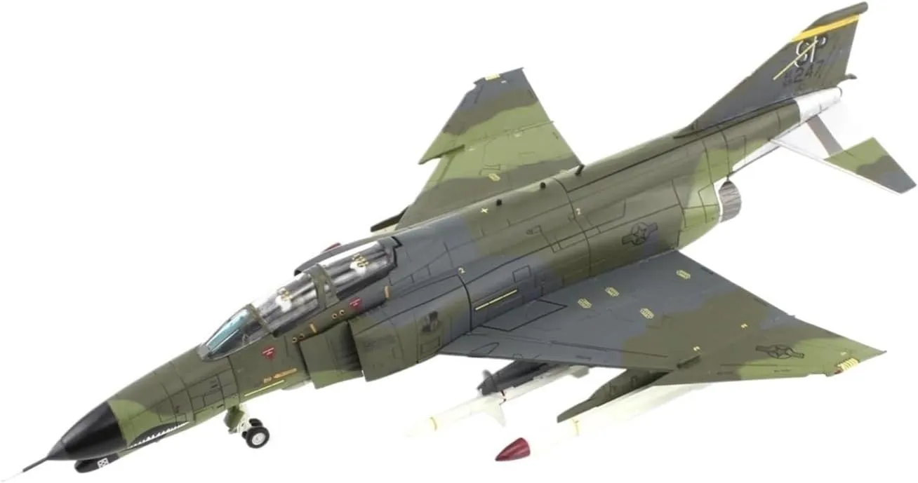Mini Aircraft Model 1:72 Scale F-4G Tactical Fighter Wing 1985 Alloy Collectible Model Airplane Kit