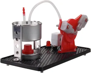 Miniature Working Steam Engine Heat-Powered Model Engine Steam-Driven Generator Educational steam Engine kit Science Experiment STEM Learning Mechanical Model