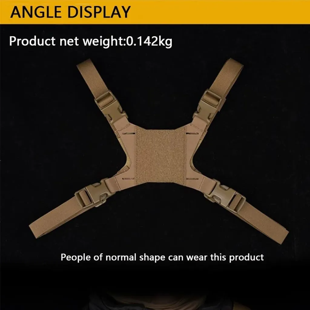 MOLLE Folding Navigation Mobile Phone Navigation Bracket Fixing Strap Chest Fixed Phone Clip Holder Outdoor Running Hiking for Tactical Map Board Airsoft Gear