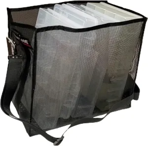 Money Bag Mesh Storage Bag, Black, Short 15.75” L x 9” W x 7” H | Not Just for Fishing Stuff