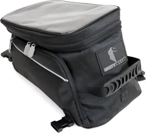 Motorcycle Tank Bag - Durable Water-Resistant Black Tank Bag with Ample Storage - Charging Cable Access, Non-Scratching Design, Universal Fit - Easy Removal for Adventure and Daily Rides