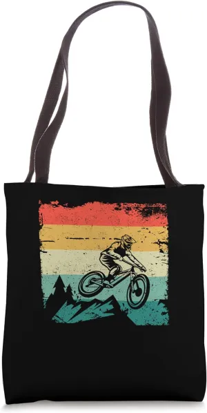Mountain Bike Vintage MTB Downhill Biking Cycling Biker Ride Tote Bag