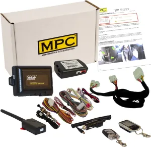 MPC Complete 2-Way LCD Remote Start Keyless Entry Kit w/T-Harness for 2017-2018 Hyundai Santa Fe XL Key-to-Start ONLY - Firmware Preloaded