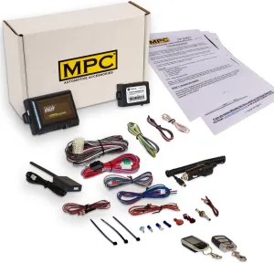 MPC Complete 2 Way LCD Remote Start with Keyless Entry Kit Compatible with Mazda B4000 2004-2007