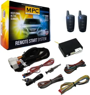 MPC Complete 2-Way Remote Start Kit Compatible with Toyota Avalon 2011-2012 G-Key - with T-Harness - Firmware Preloaded - (2) Extended Range 4-Button 2-Way Remotes - Up to 3,000 ft