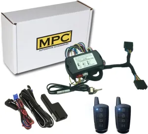 MPC Plug N Play Remote Starter Compatible with 2007-2011 Dodge Nitro |Gas| |Key to Start| with T-Harness - (2) Extended Range 4-Button 2-Way Remotes - Up to 1,500 ft
