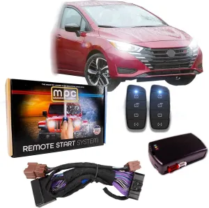 MPC Remote Start Kit Compatible with 2020-2023 Versa || Plug and Play || with 2-Way Remotes || Push to Start Vehicles Only || USA Tech Support