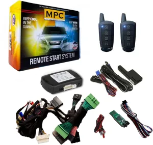MPC Remote Start Kit Compatible with Nissan Rogue Sport 2017-2022 - Push-to-Start - Gas - Plugin T-Harness - (2) Extended Range 4-Button 2-Way Remotes - USA Based Tech Support