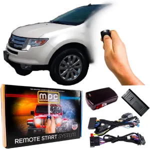 MPC Smartphone or OEM Remote Activated Remote Start Kit Compatible with 2017-2010 Ford Edge - Includes T-Harness - Firmware Preloaded