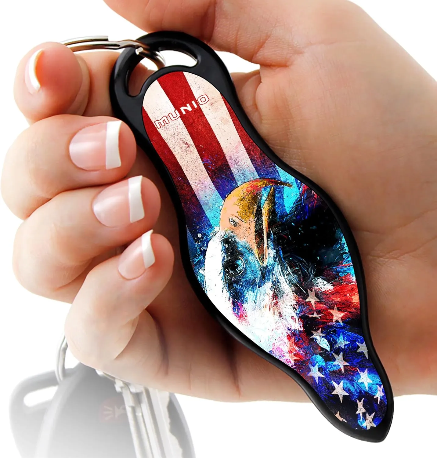 MUNIO Original Self Defense Keychain Kit - Self Protection Personal Safety Essentials, Portable Defense Kubotan