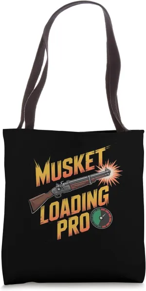 Musket Loading Pro Civil War Reenacting Gear Design Tote Bag