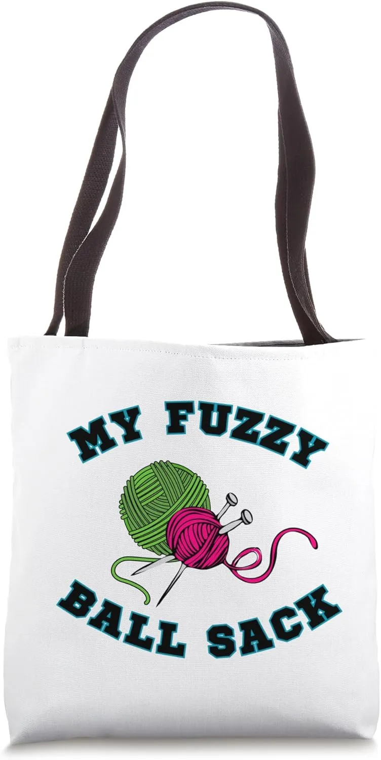 My Fuzzy Ball Sack Tote Bag
