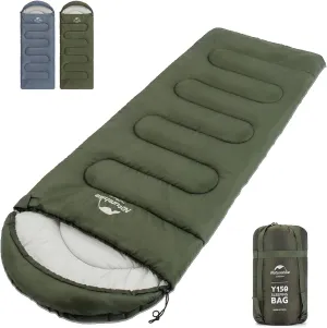 Naturehike Camping Sleeping Bag - Lightweight Waterproof Portable Splicable for Adults 3 Seasons, Hiking/Backpacking/Outdoor and Indoor Used with Storage Sack
