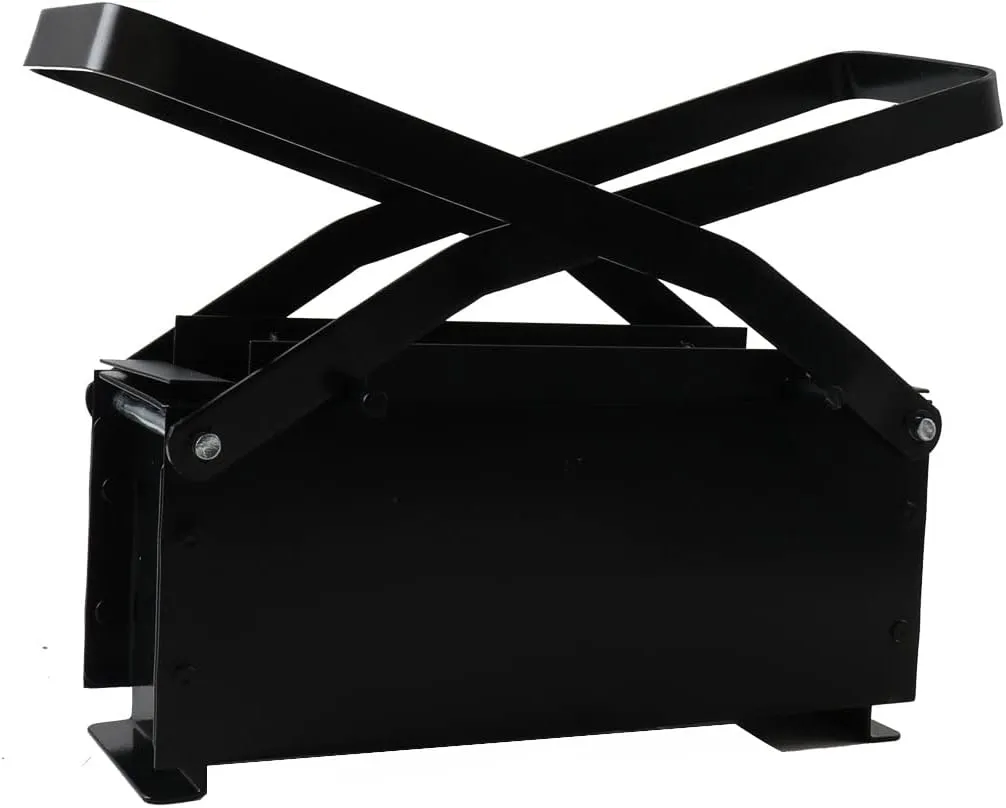 Newspaper Briquette Maker, Heavy Duty Steel Paper Log Maker,Maker Manual Eco Recycle Press Machiner for Heating Fire Stove Home Tool 25.6×8.2×12.6 cm