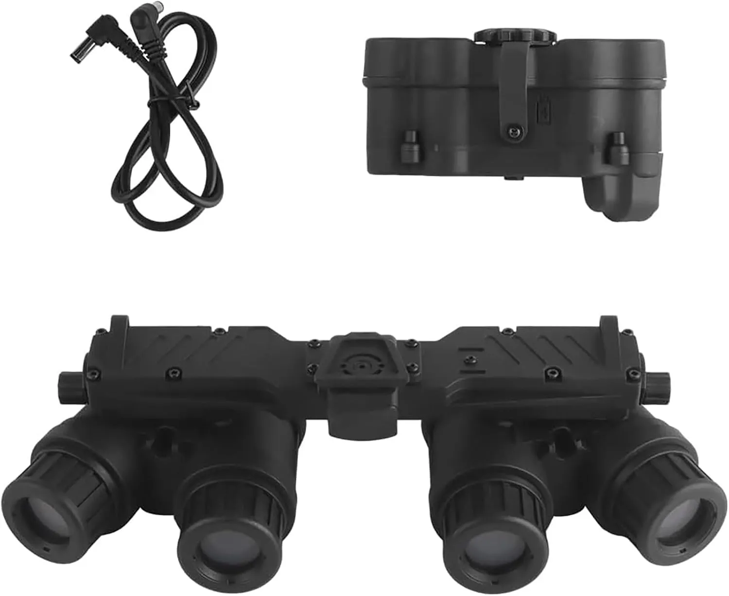 Night Vision Goggles Model for PVS15/PVS18/GPNVG18 - Four-Tube Binocular, Non-Functioning Cosplay Prop(Black)