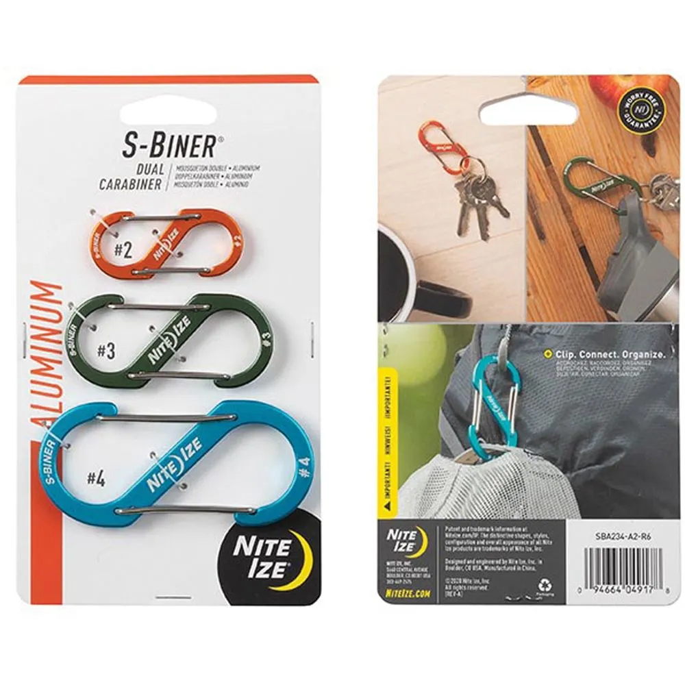 Nite Ize S-Biner Carabiner Aluminum Pack