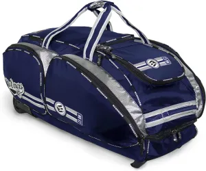 No Errors NO E2 Wheeled Catchers Gear Bag - Large Baseball and Softball Bag for Catcher’s Equipment with Fatboy Wheels