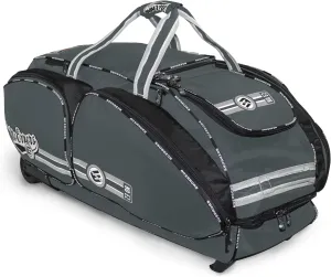 No Errors NO E2 Wheeled Catchers Gear Bag - Large Baseball and Softball Bag for Catcher’s Equipment with Fatboy Wheels