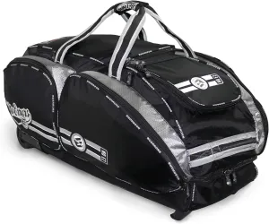 No Errors NO E2 Wheeled Catchers Gear Bag - Large Baseball and Softball Bag for Catcher’s Equipment with Fatboy Wheels