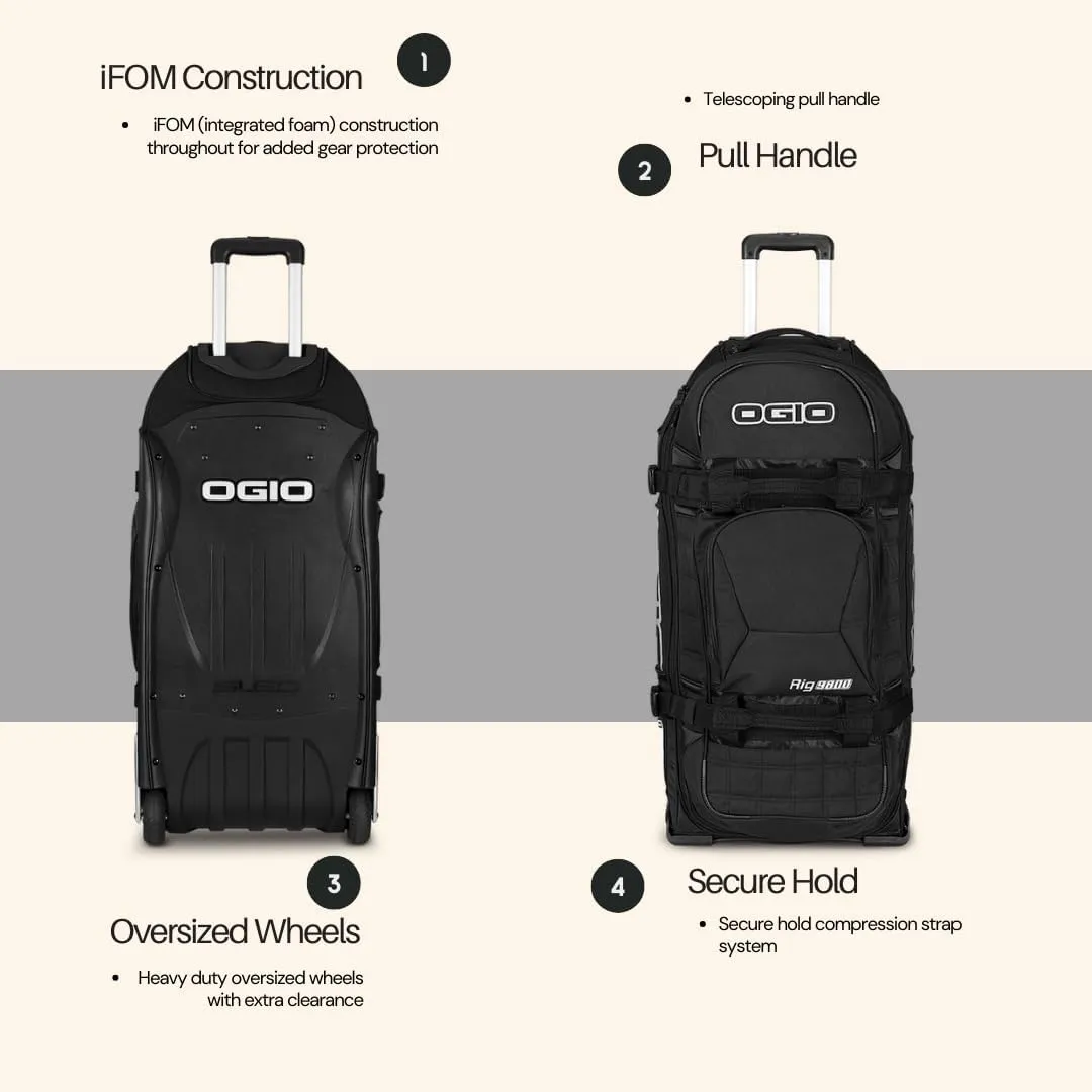 OGIO Rig 9800 Wheeled Suitcase (Gear Bag, Checked Luggage)