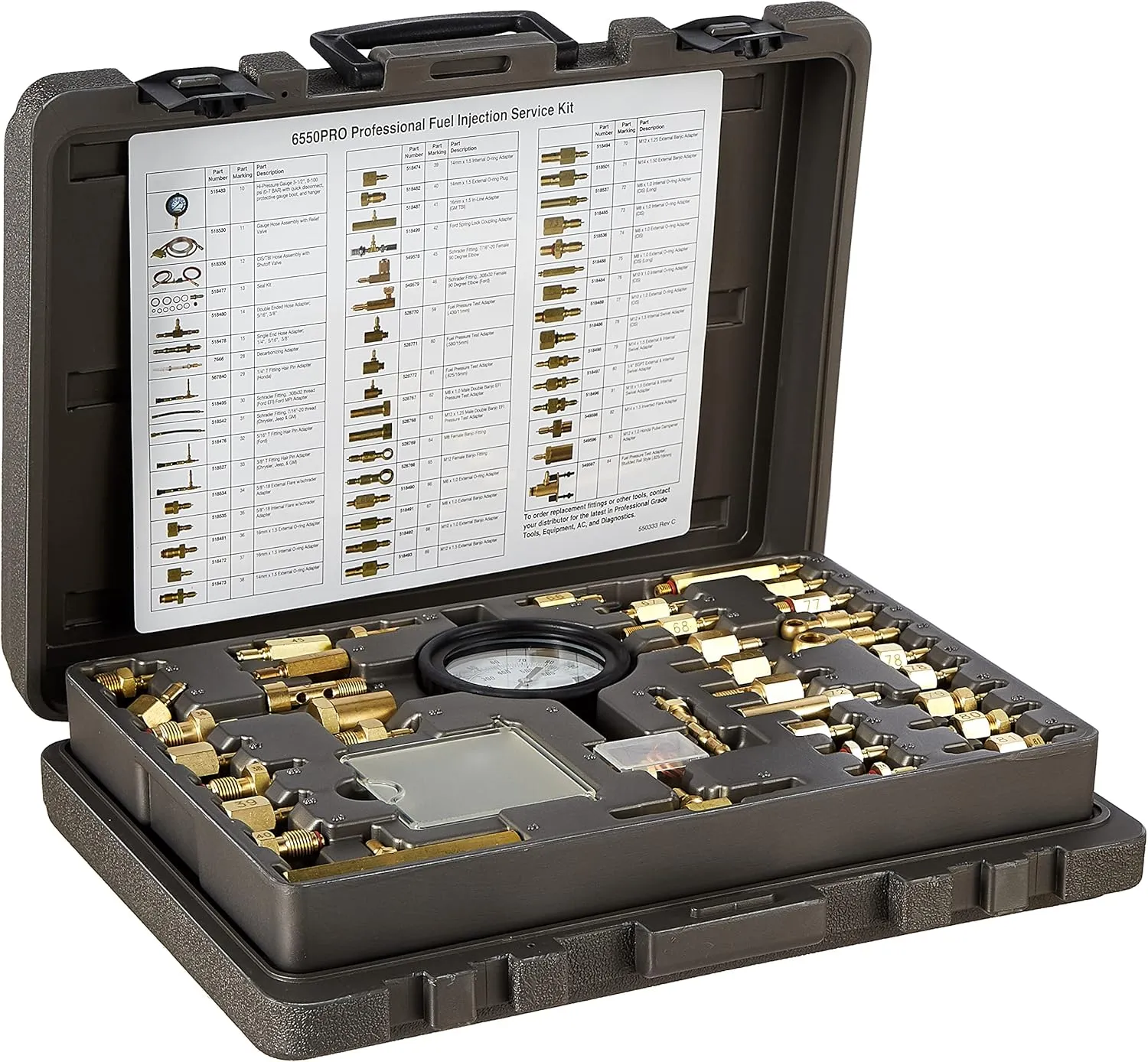 OTC 6550PRO Professional Master Fuel Injection Service Kit