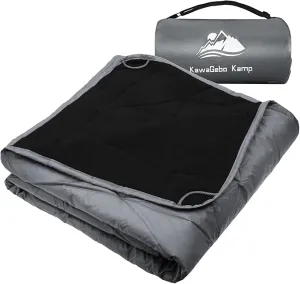 Outdoor Waterproof Blanket, Foldable Fleece Stadium Blanket for Outdoor Sports Event,Camping,Concerts, Car,Pet,Picnics -Windproof, Wearable,Machine Washable 80"x58"
