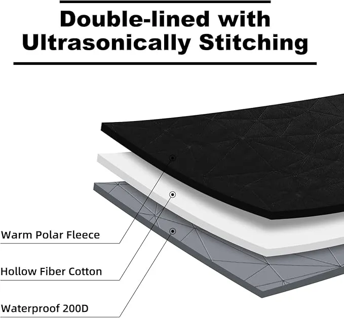 Outdoor Waterproof Blanket, Foldable Fleece Stadium Blanket for Outdoor Sports Event,Camping,Concerts, Car,Pet,Picnics -Windproof, Wearable,Machine Washable 80"x58"