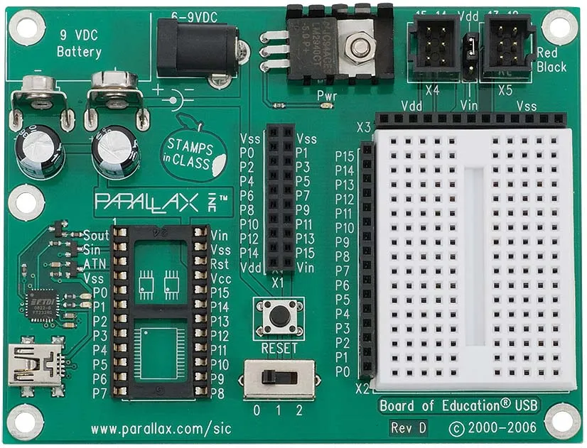 Parrallax Board of Education Development Board - USB