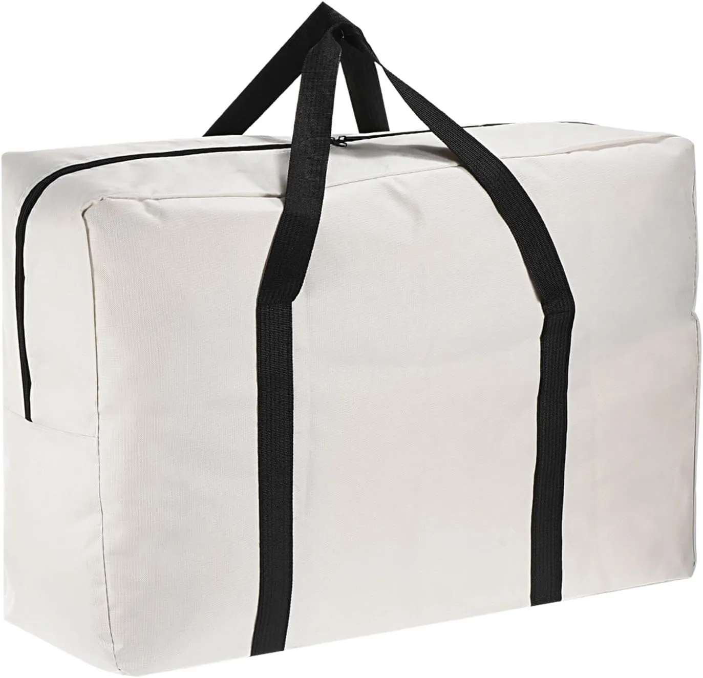 PATIKIL 26" Camp Chair Replacement Bag, Oversize Storage Duffle Bag Waterproof Moving Bag with Zipper Foldable Canvas Tote Bag for Travel Camping, Beige (26"x18.5"x7.8")