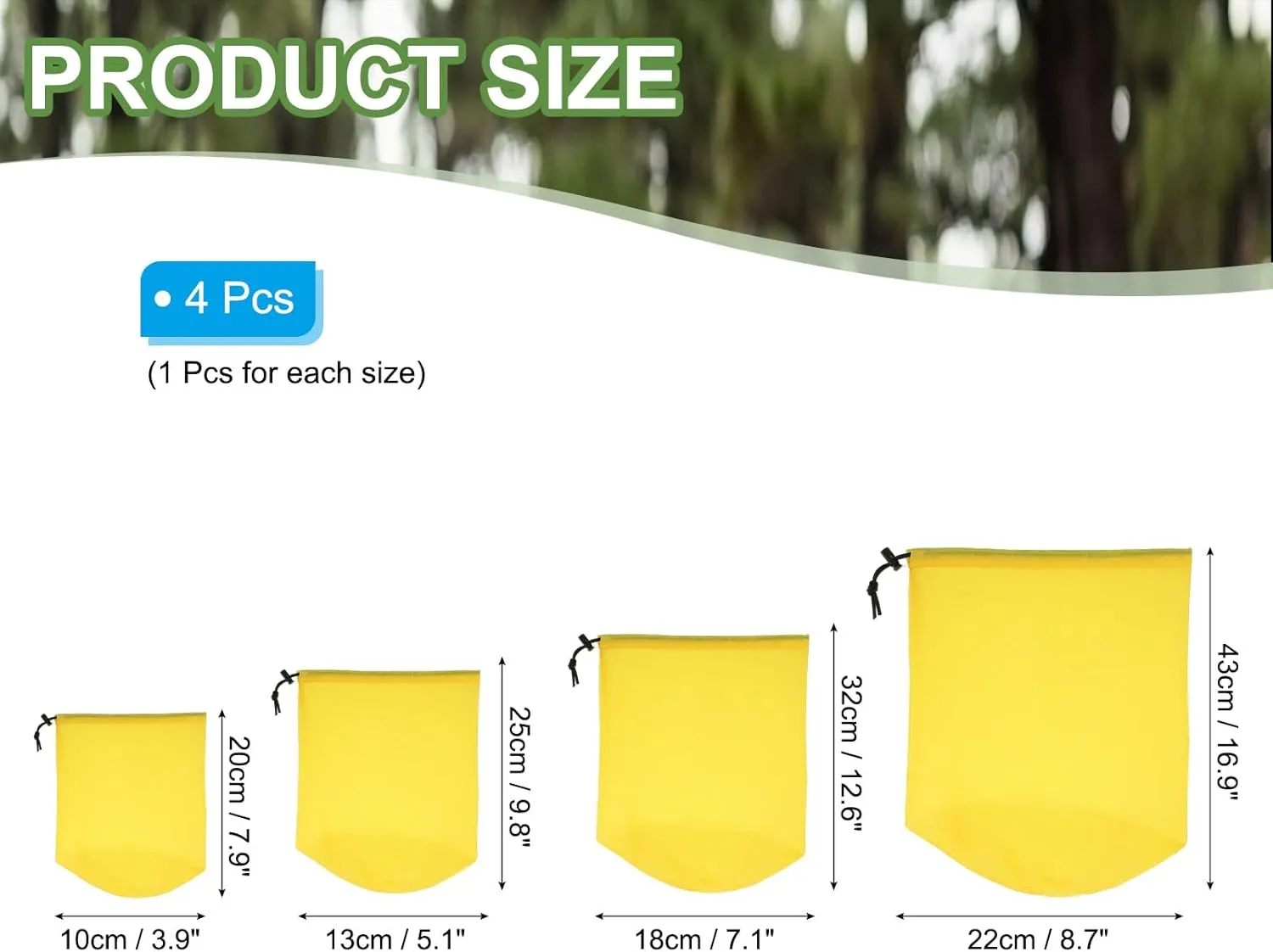 PATIKIL Stuff Sack, Waterproof Outdoor Storage Sack Portable Drawstring Dust Flap Bag for Camping Hiking Backpacking