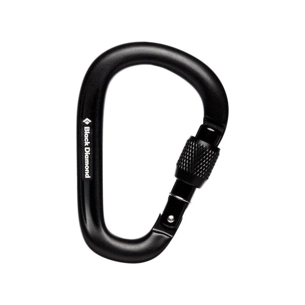 Pearlock Screwgate Carabiner, Black